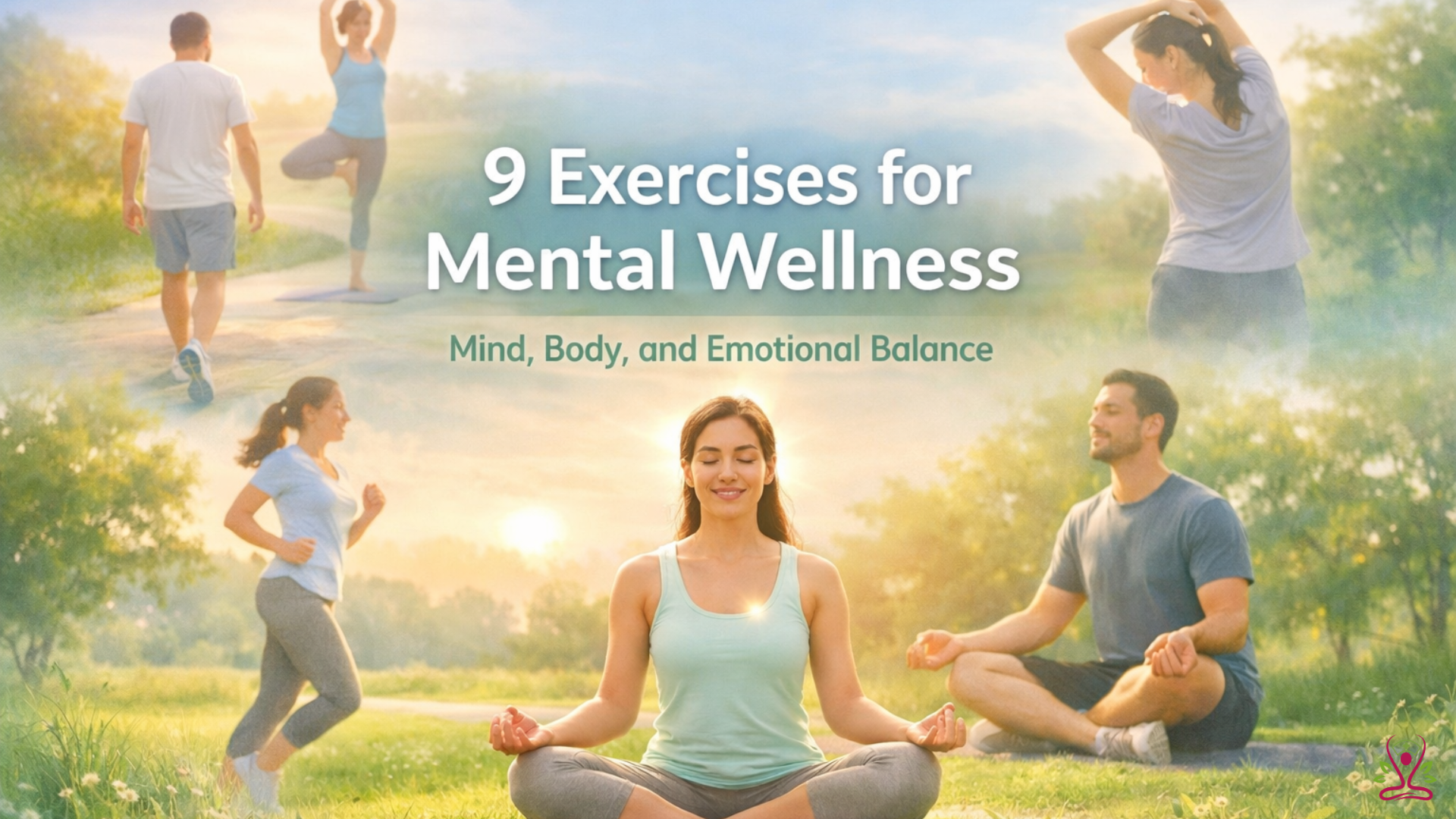 Person exercising in nature to improve mental health and overall wellness